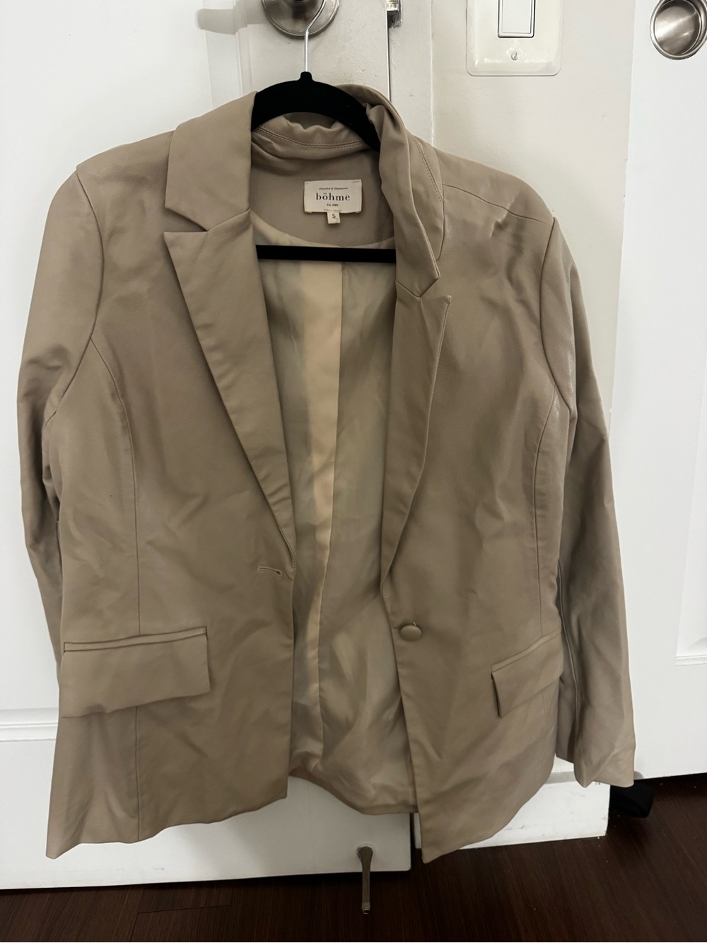 bohme Taupe Tailored Single-Button Blazer